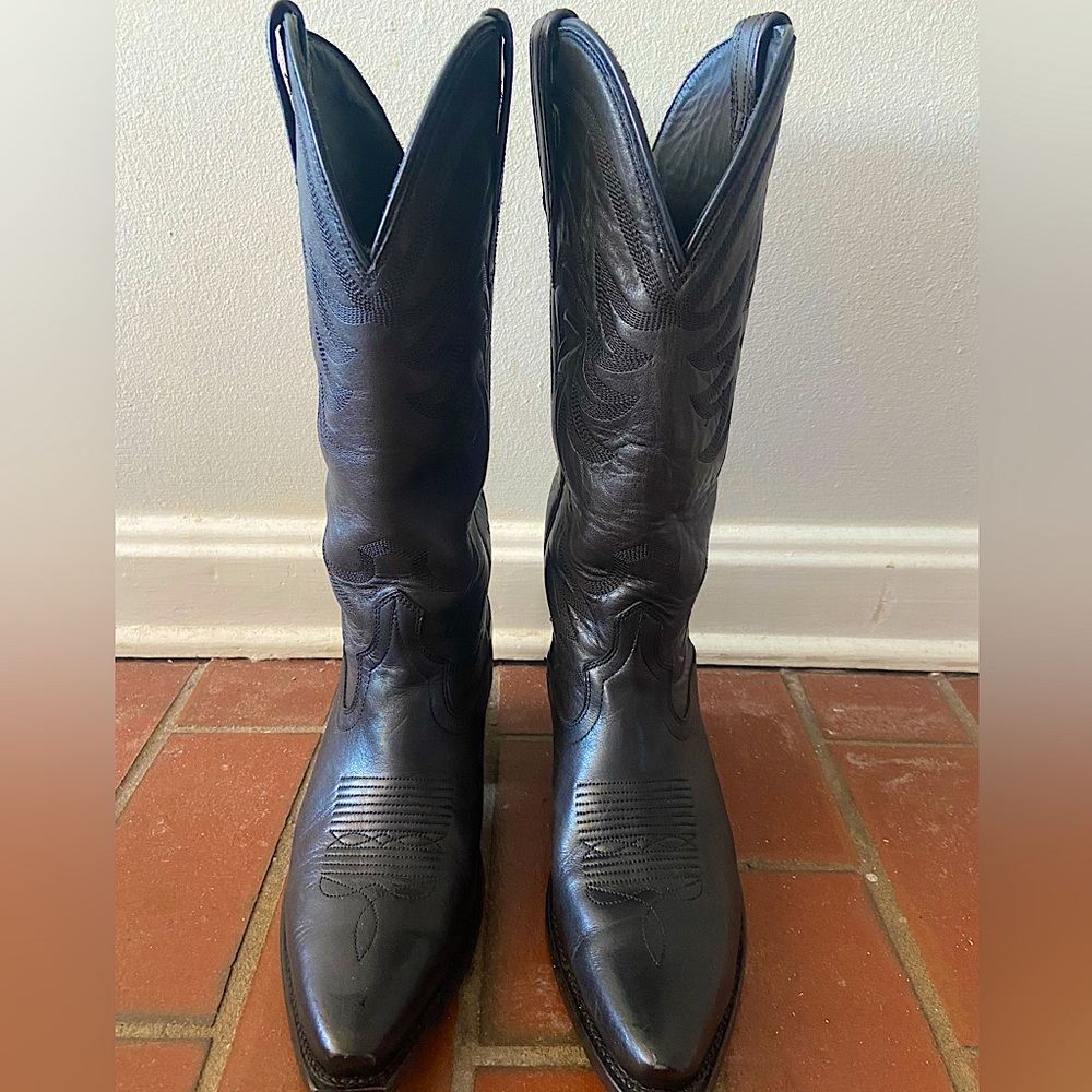 Tecovas “The Annie” midnight black tall western boot